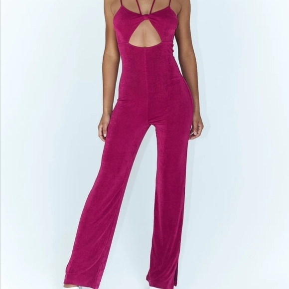 PRINCESS POLLY LYLA JUMPSUIT PINK - Picture 1 of 4
